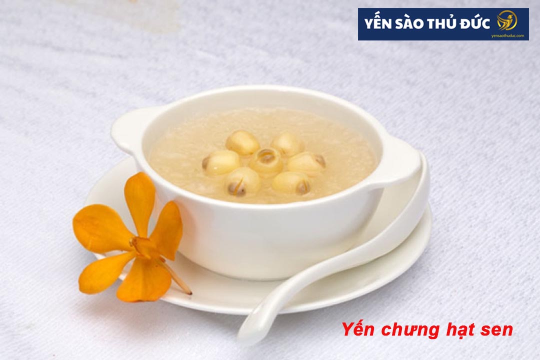 Cách chưng yến với hạt sen đường phèn ngon nhất