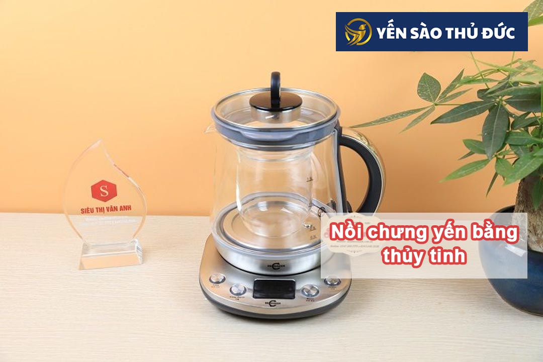 Nồi chưng yến bằng thủy tinh