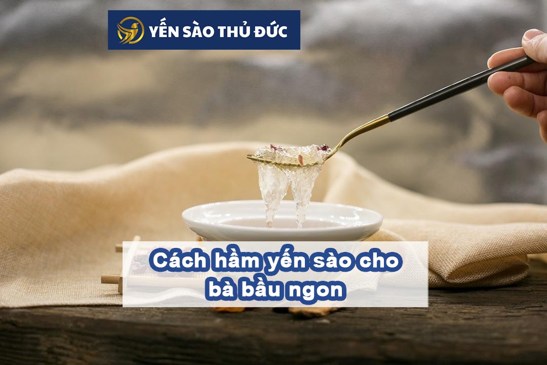 Cách hầm yến sào cho bà bầu