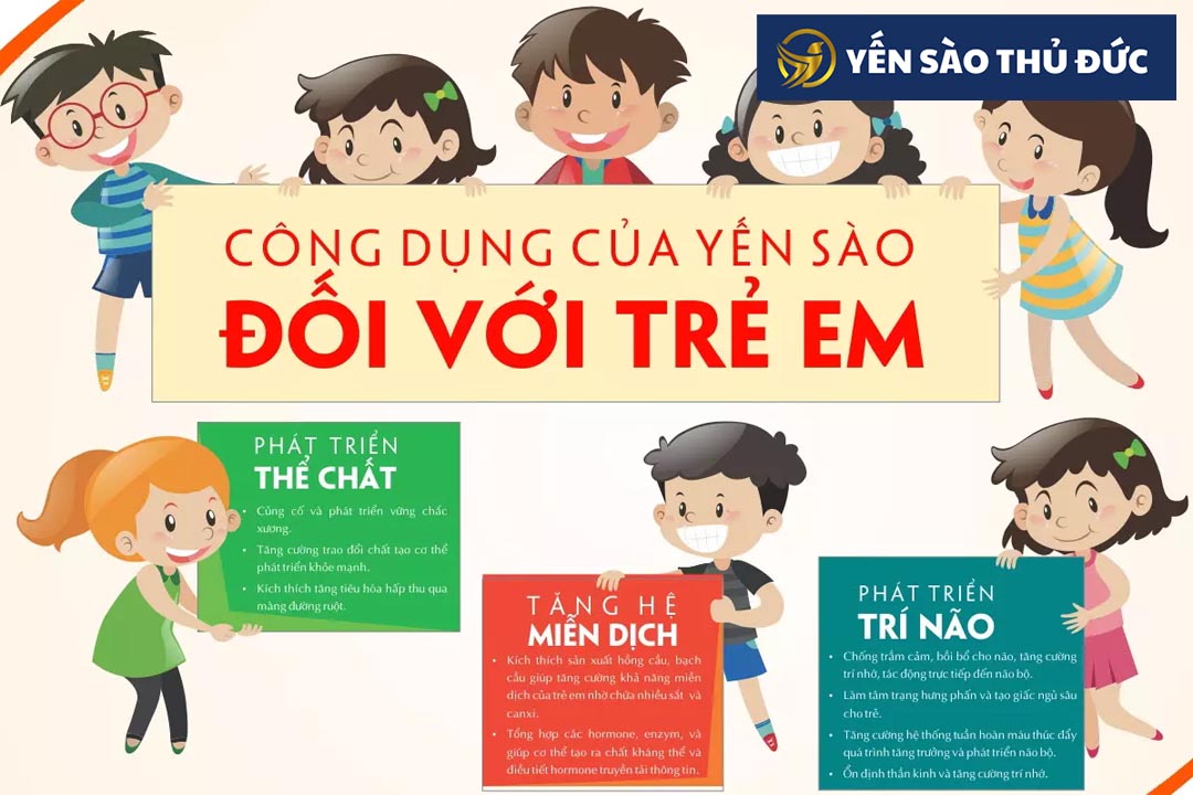 Công dụng của yến sào đối với trẻ em như thế nào?