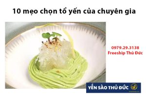 10 mẹo chọn tổ yến của chuyên gia