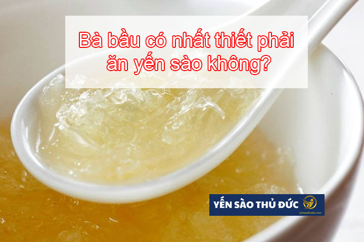 Bà bầu có nhất thiết phải ăn yến sào không?