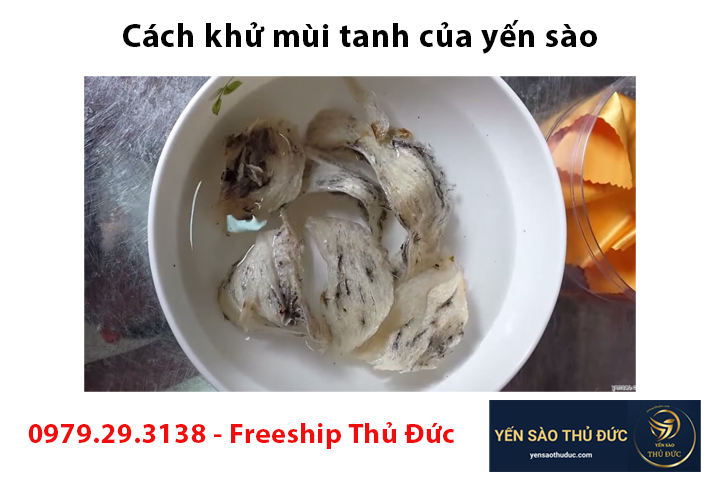 Cách khử mùi tanh của yến sào