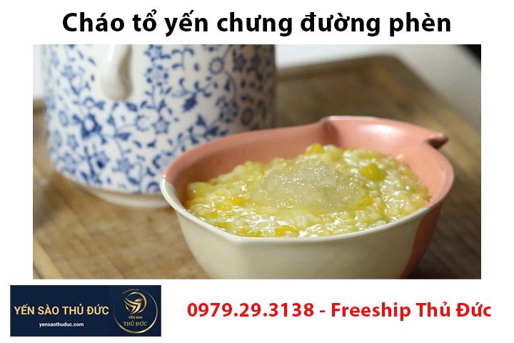 Cháo tổ yến chưng đường phèn, món ăn dân gian làm đẹp