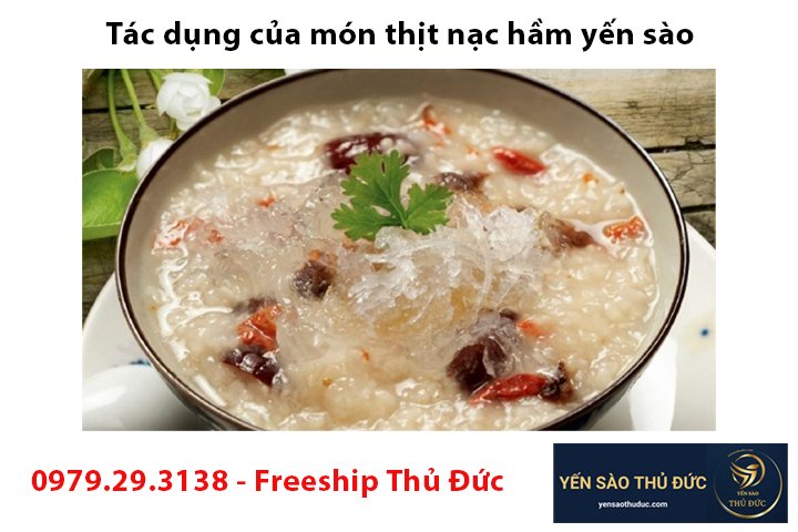 Thực hành và tác dụng của món thịt nạc hầm yến sào