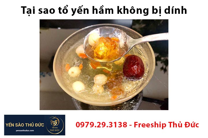 Tại sao tổ yến hầm không bị dính