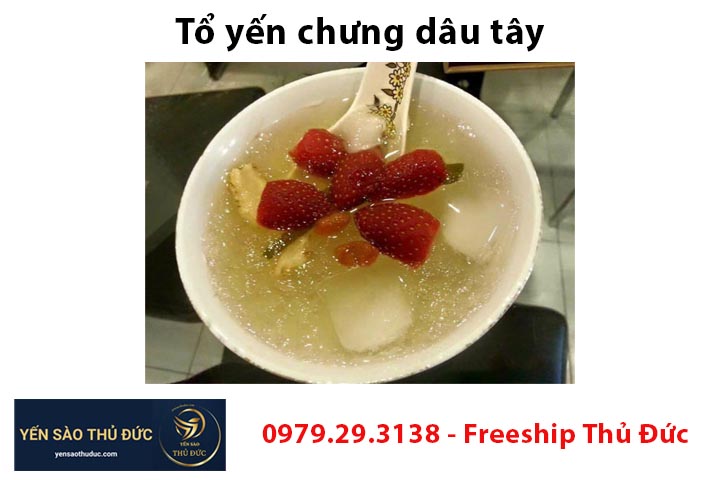 Yến chưng dâu tây