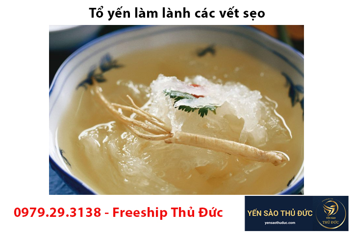 Tổ yến làm lành các vết sẹo một cách mạnh mẽ