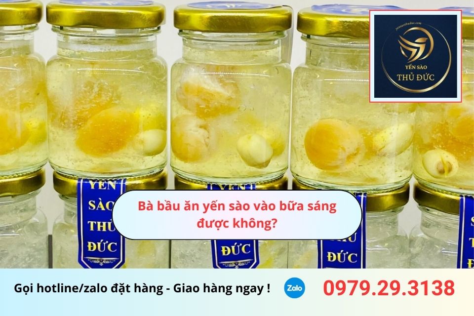 Bà bầu ăn yến sào vào bữa sáng được không?