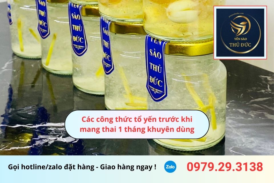 Các công thức tổ yến trước khi mang thai 1 tháng khuyên dùng