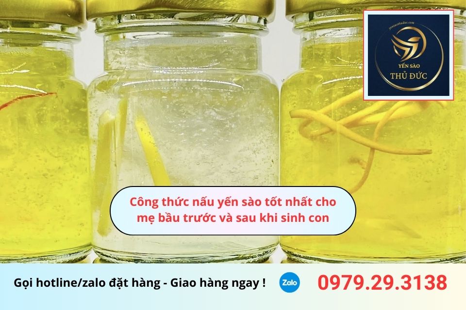 Công thức nấu yến sào tốt nhất cho mẹ bầu trước và sau khi sinh con