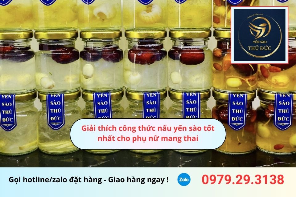 Giải thích công thức nấu yến sào tốt nhất cho phụ nữ mang thai