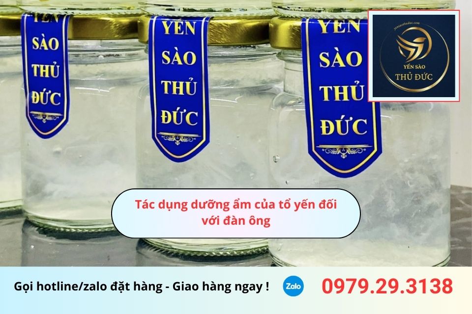 Tác dụng dưỡng ẩm của tổ yến đối với đàn ông