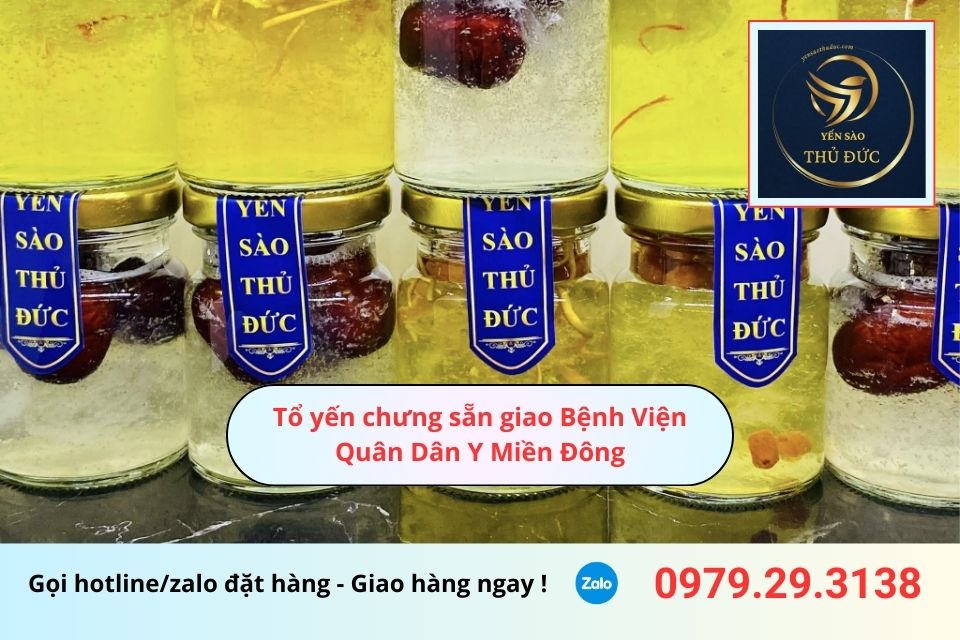 Tổ yến chưng sẵn giao Bệnh Viện Quân Dân Y Miền Đông 2 Tổ yến chưng sẵn giao Bệnh Viện Quân Dân Y Miền Đông